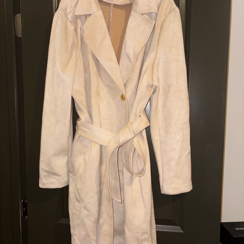 Marc New York Cream Trench Coat